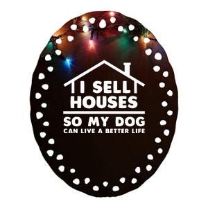 Realtor Art Real Estate House Lovers Ceramic Oval Ornament