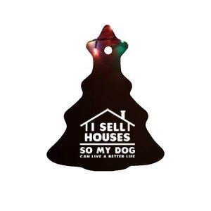 Realtor Art Real Estate House Lovers Ceramic Tree Ornament