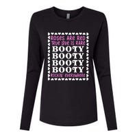 Roses Are Red True Love Is Rare Booty Rockin' Everywhere Womens Cotton Relaxed Long Sleeve T-Shirt