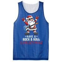 Rock And Roll Guitar Santa Christmas Rock Music Lover Funny Gift Mesh Reversible Basketball Jersey Tank