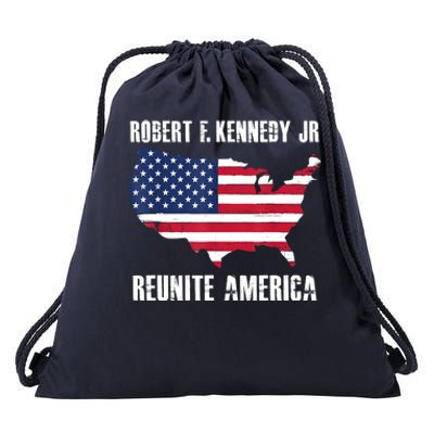 Reunite America RFK Kennedy Democrat President 2024 Women Drawstring Bag