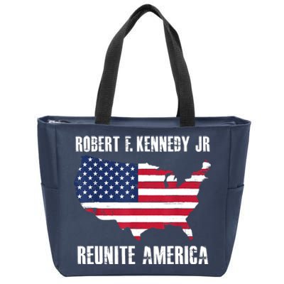 Reunite America RFK Kennedy Democrat President 2024 Women Zip Tote Bag