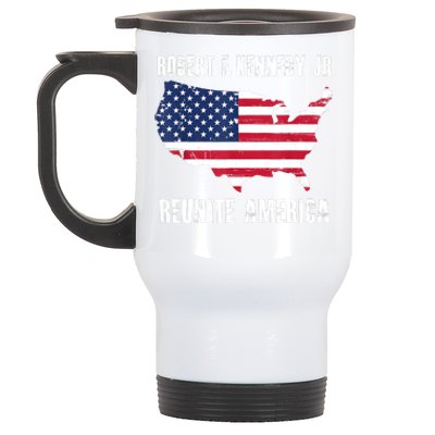 Reunite America RFK Kennedy Democrat President 2024 Women Stainless Steel Travel Mug