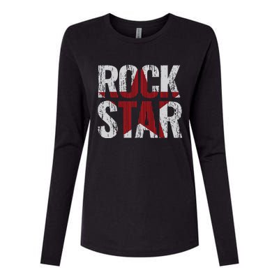 Rock And Roll Star Womens Cotton Relaxed Long Sleeve T-Shirt