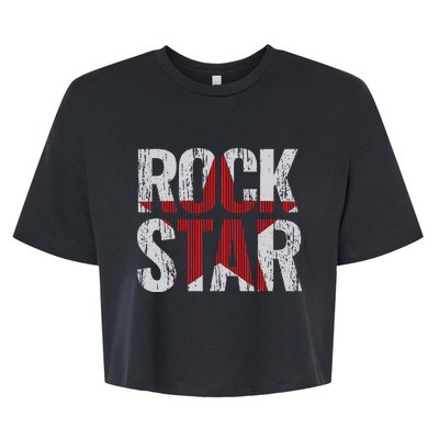 Rock And Roll Star Bella+Canvas Jersey Crop Tee