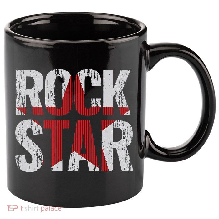 Rock And Roll Star 11oz C Handle Ceramic Mug