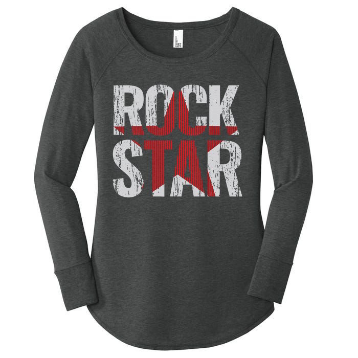 Rock And Roll Star Women's Perfect Tri Tunic Long Sleeve Shirt