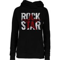 Rock And Roll Star Womens Funnel Neck Pullover Hood