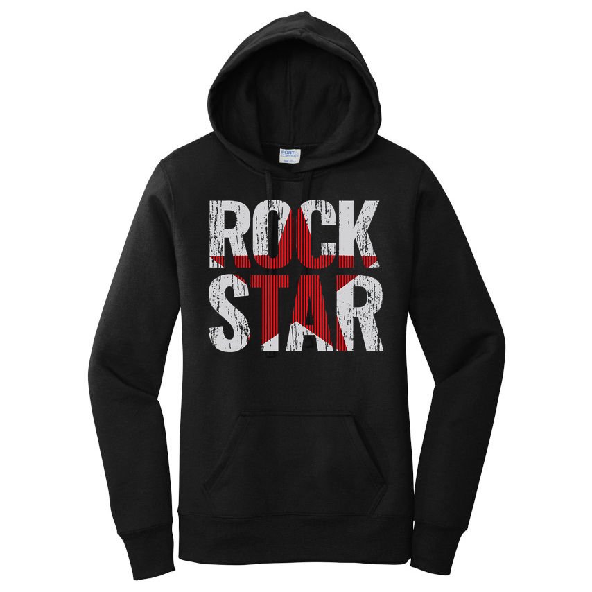Rock And Roll Star Women's Pullover Hoodie