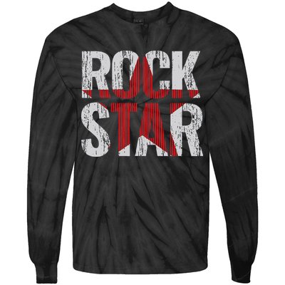 Rock And Roll Star Tie-Dye Long Sleeve Shirt