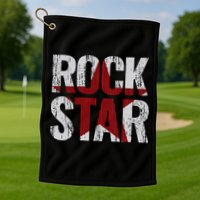 Rock And Roll Star Golf Towel