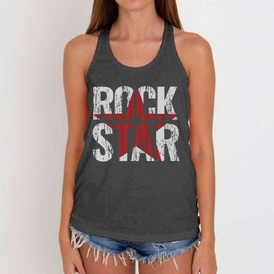 Rock And Roll Star Women's Knotted Racerback Tank