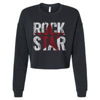 Rock And Roll Star Cropped Pullover Crew