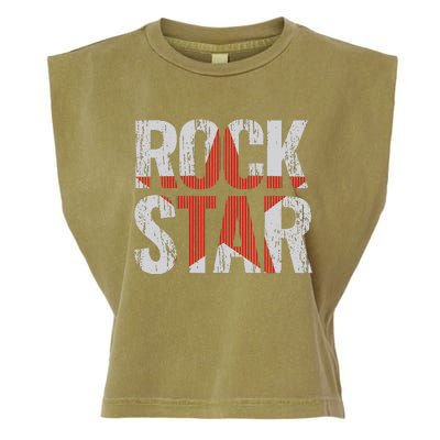 Rock And Roll Star Garment-Dyed Women's Muscle Tee