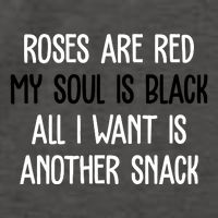 Roses Are Red My Soul Is Black All I Want Is Another Snack Funny Valentines Day Vector Backpack