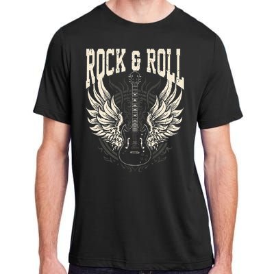 Rock And Roll Lover Gifts Cool Electric Guitar Concert Band Adult ChromaSoft Performance T-Shirt