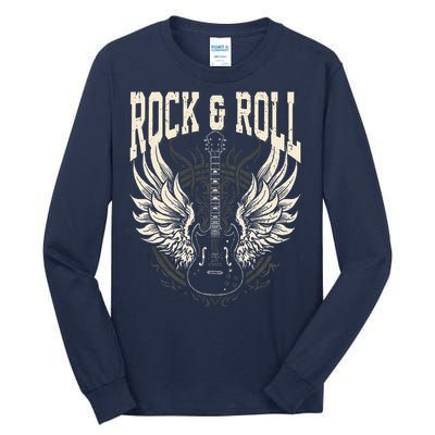 Rock And Roll Lover Gifts Cool Electric Guitar Concert Band Tall Long Sleeve T-Shirt