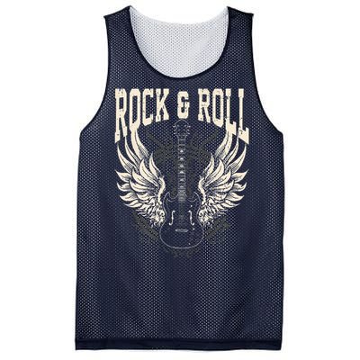 Rock And Roll Lover Gifts Cool Electric Guitar Concert Band Mesh Reversible Basketball Jersey Tank