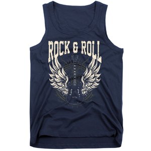 Rock And Roll Lover Gifts Cool Electric Guitar Concert Band Tank Top