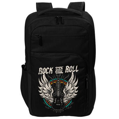 Rock And Roll Guitar Vintage Rock Music Impact Tech Backpack
