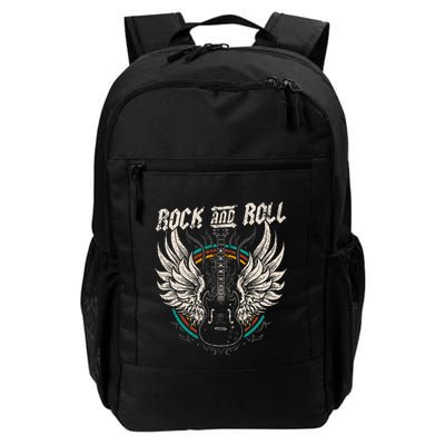 Rock And Roll Guitar Vintage Rock Music Backpack