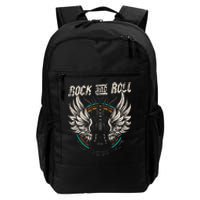 Rock And Roll Guitar Vintage Rock Music Daily Commute Backpack