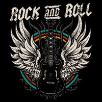 Rock And Roll Guitar Vintage Rock Music Backpack