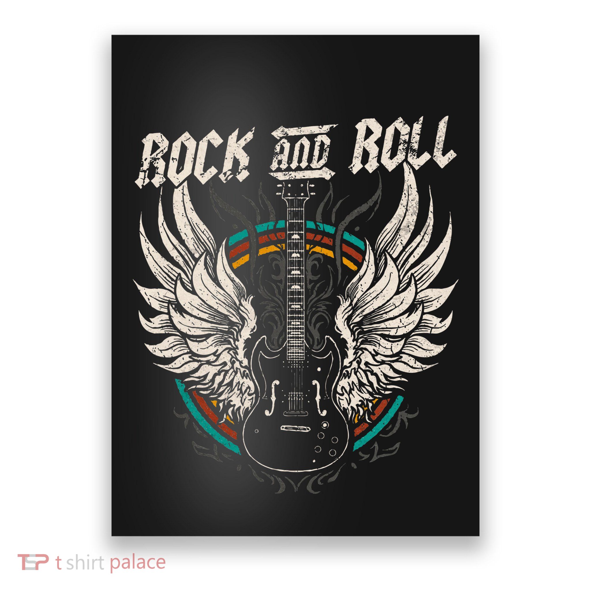 Rock And Roll Guitar Vintage Rock Music Poster