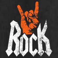 Rock And Roll Rock Music Rock Music Lover 7 Panel Mesh Trucker Snapback Hat