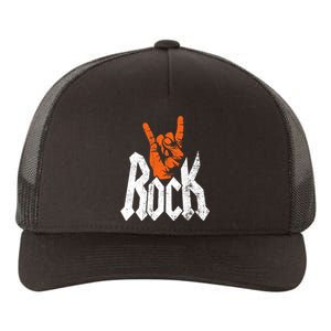 Rock And Roll Rock Music Rock Music Lover Yupoong Adult 5-Panel Trucker Hat