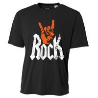 Rock And Roll Rock Music Rock Music Lover Cooling Performance Crew T-Shirt