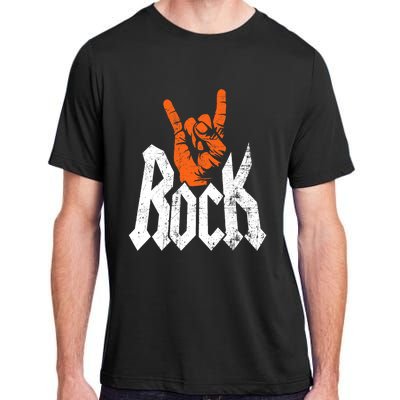 Rock And Roll Rock Music Rock Music Lover Adult ChromaSoft Performance T-Shirt