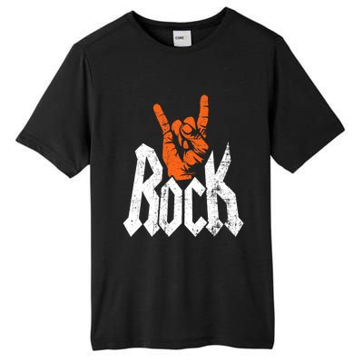 Rock And Roll Rock Music Rock Music Lover Tall Fusion ChromaSoft Performance T-Shirt