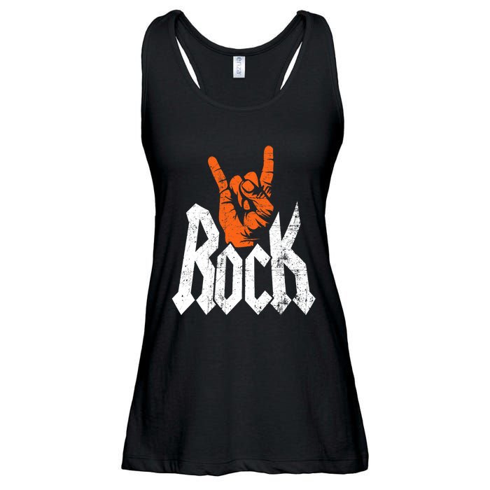 Rock And Roll Rock Music Rock Music Lover Ladies Essential Flowy Tank