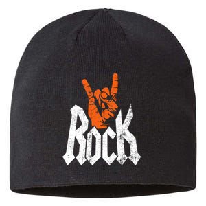 Rock And Roll Rock Music Rock Music Lover Sustainable Beanie