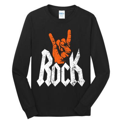 Rock And Roll Rock Music Rock Music Lover Tall Long Sleeve T-Shirt