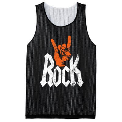 Rock And Roll Rock Music Rock Music Lover Mesh Reversible Basketball Jersey Tank