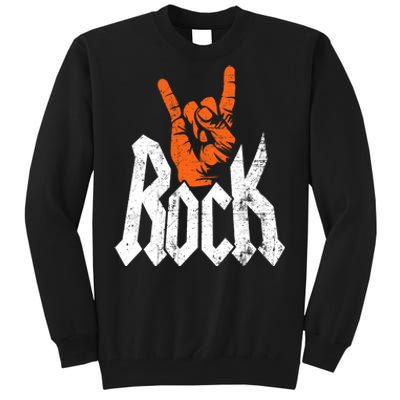 Rock And Roll Rock Music Rock Music Lover Tall Sweatshirt