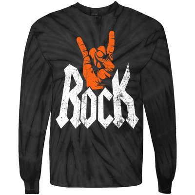 Rock And Roll Rock Music Rock Music Lover Tie-Dye Long Sleeve Shirt