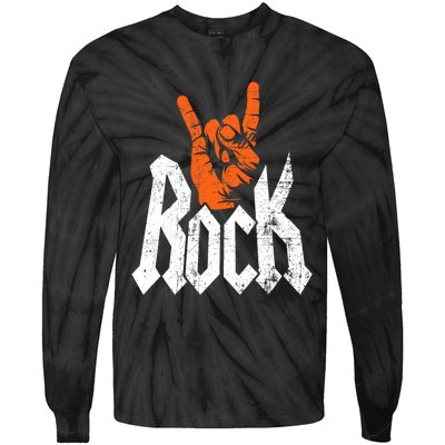 Rock And Roll Rock Music Rock Music Lover Tie-Dye Long Sleeve Shirt