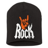 Rock And Roll Rock Music Rock Music Lover Short Acrylic Beanie