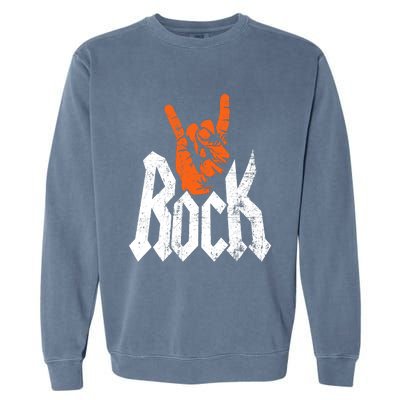 Rock And Roll Rock Music Rock Music Lover Garment-Dyed Sweatshirt