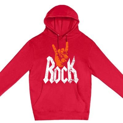 Rock And Roll Rock Music Rock Music Lover Premium Pullover Hoodie