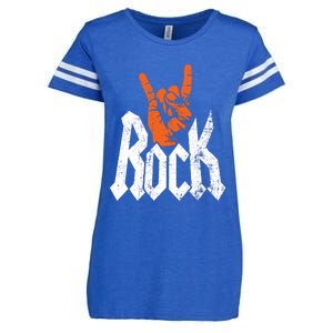 Rock And Roll Rock Music Rock Music Lover Enza Ladies Jersey Football T-Shirt