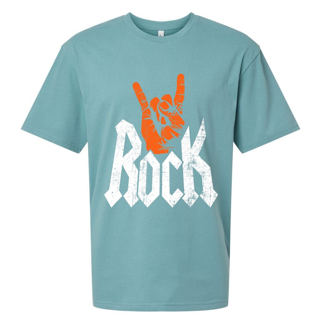 Rock And Roll Rock Music Rock Music Lover Sueded Cloud Jersey T-Shirt