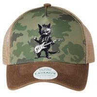 Rock And Roll Cat Guitar Legacy Tie Dye Trucker Hat