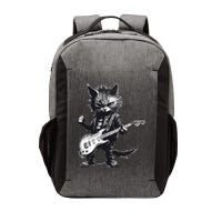Rock And Roll Cat Guitar Vector Backpack