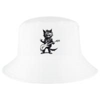 Rock And Roll Cat Guitar Cool Comfort Performance Bucket Hat