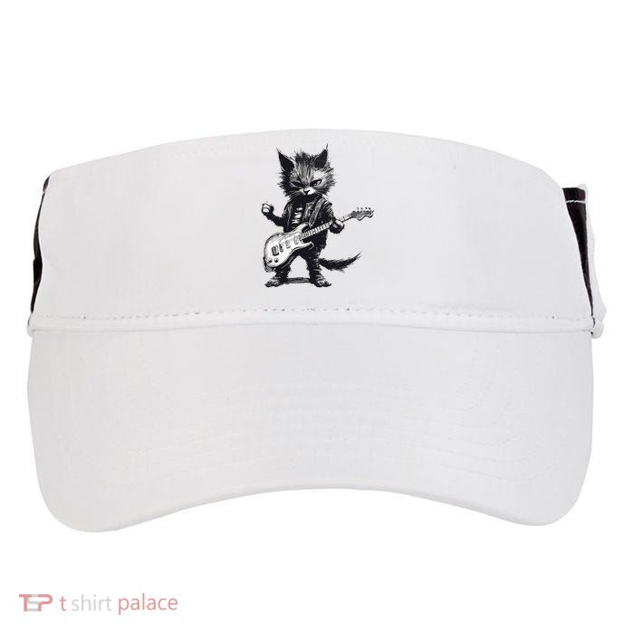 Rock And Roll Cat Guitar Adult Drive Performance Visor