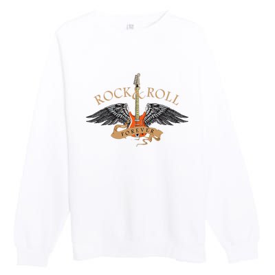 Rock And Roll Forever Premium Crewneck Sweatshirt